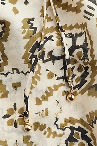 Oversized Tie-Belt Dress