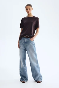 T-shirt en soie mélangée