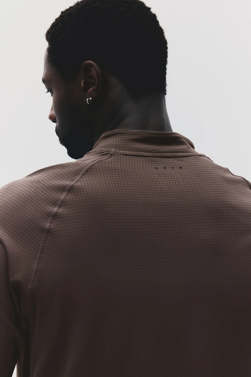 Muscle-Fit Half-Zip Sports Shirt with DryMove™