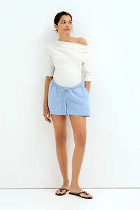 Short MAMA en mousseline avec cordon de serrage