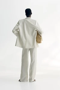 Blazer en lin mélangé