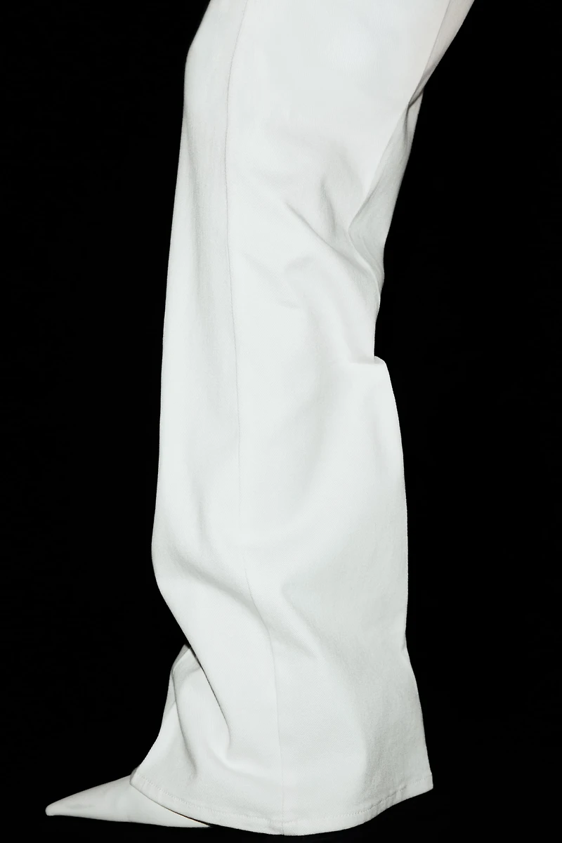 Belted Bootcut Pants