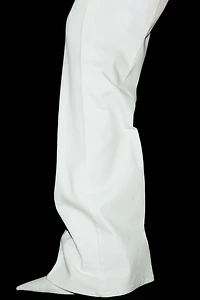 Belted Bootcut Pants