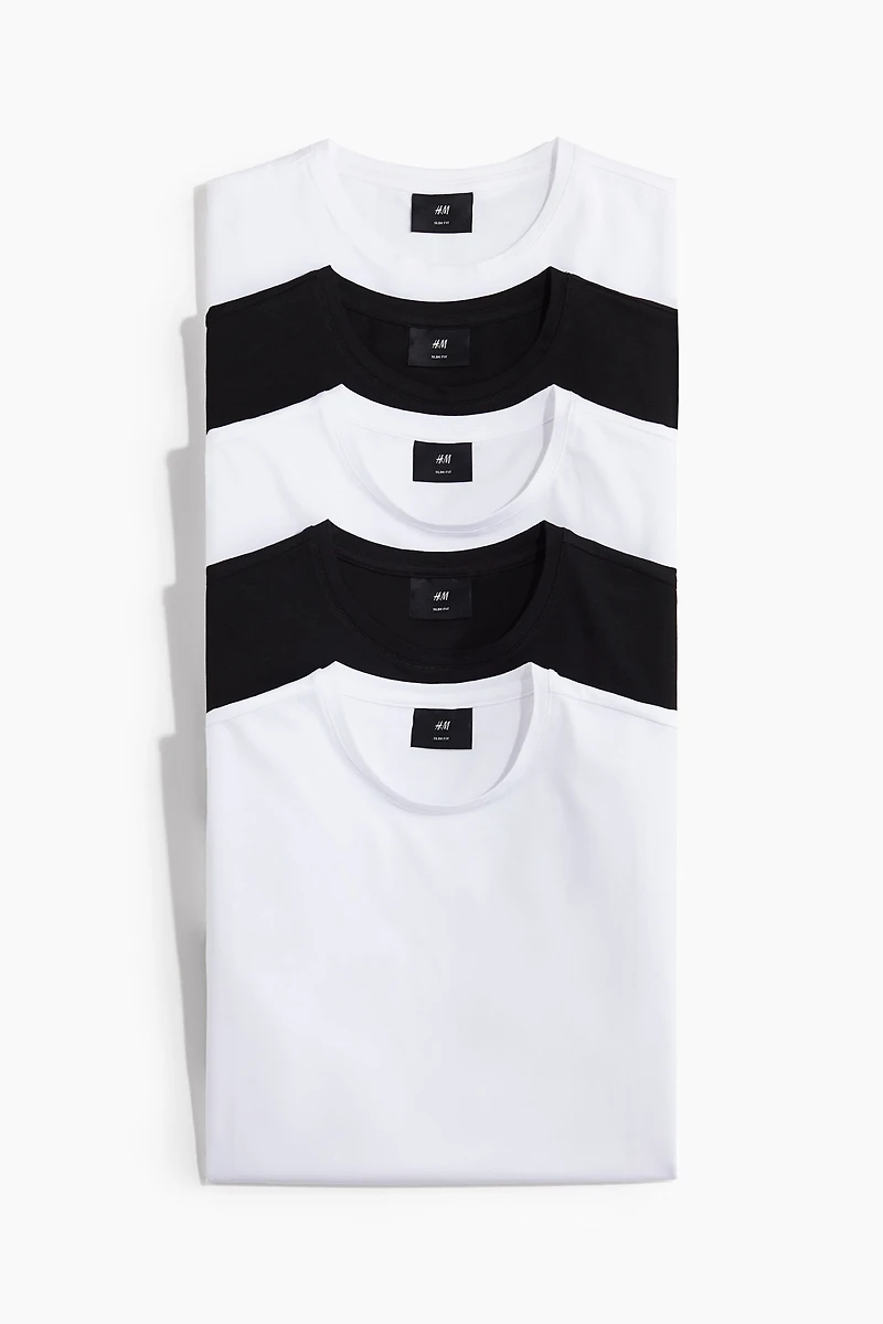 5-pack Slim Fit T-shirts