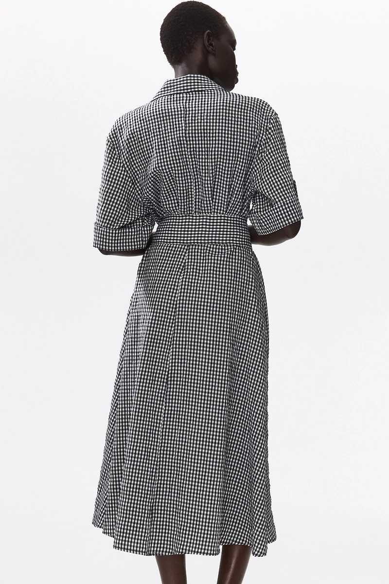 Tie-Belt Dress