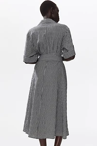 Tie-Belt Dress
