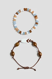 2-Pack Beaded Bracelets