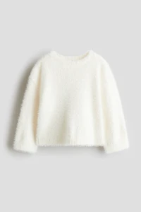 Chandail en fin tricot brossé