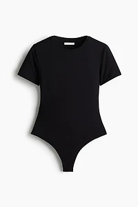 Short-Sleeved Microfiber Bodysuit