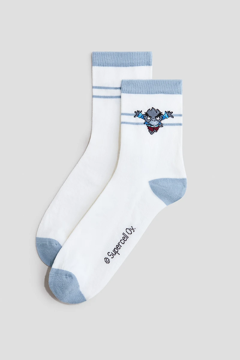 5-Pack Motif-Detail Socks