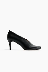 Cutout Leather Pumps