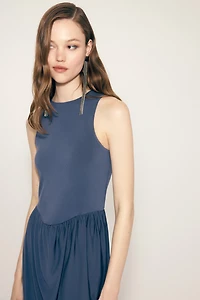 Tulip-Skirt Maxi Dress