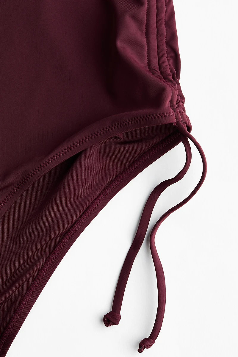 Padded-Cup High-Leg Swimsuit