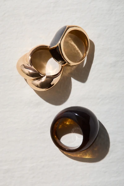 3-Pack Chunky Rings