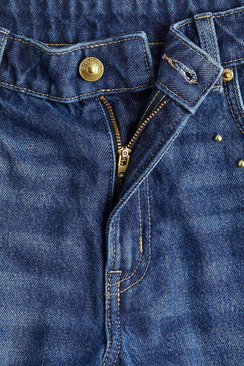 Wide High Studded Jeans