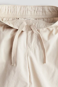 Short en coton avec taille élastique