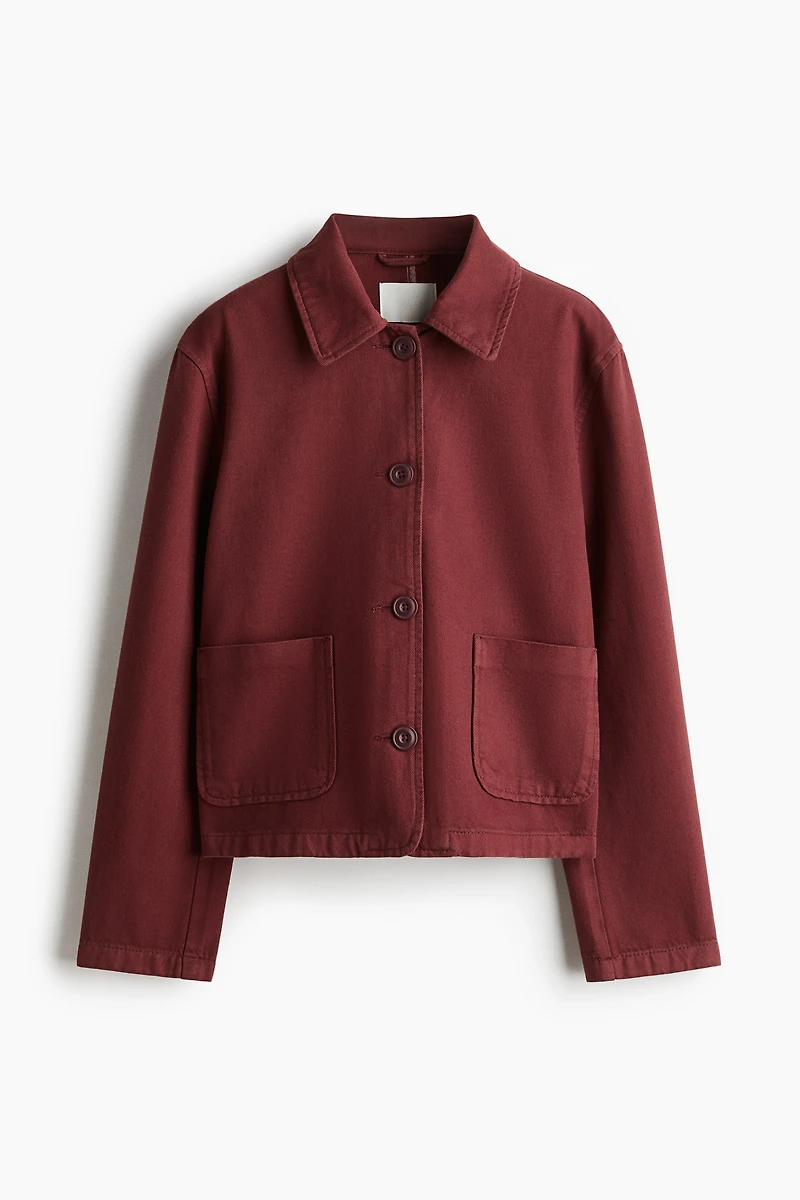 Twill Jacket with Collar