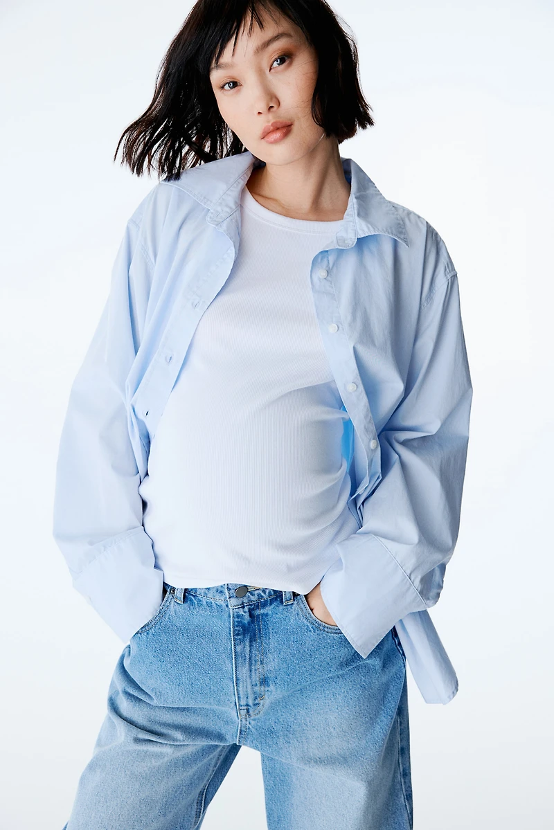 MAMA Before & After Poplin Shirt