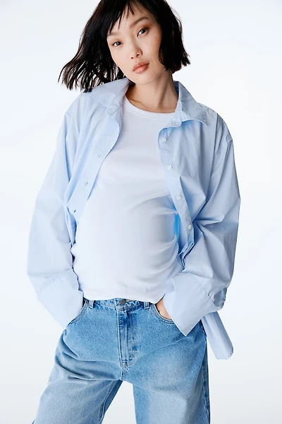 MAMA Before & After Poplin Shirt