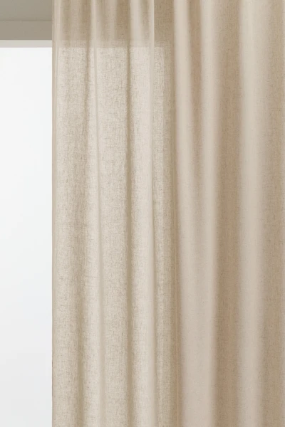 2-Pack Linen-Blend Curtain Panels