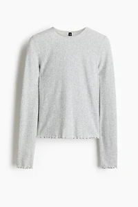 Pointelle Jersey Top