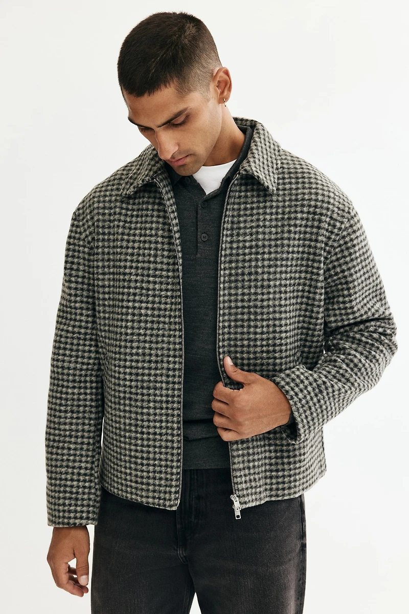 Regular-Fit Felted Overshirt