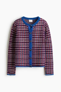 Textured-Knit Cardigan