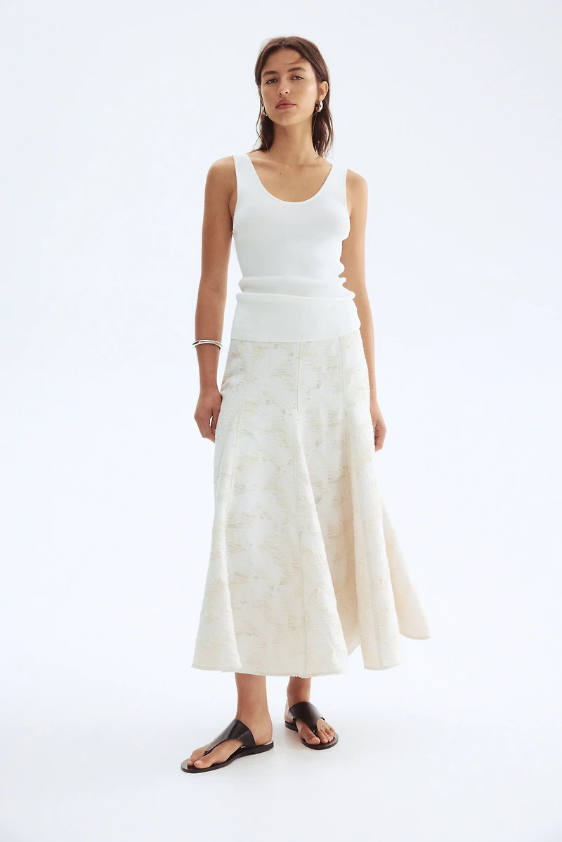 Jacquard-Weave Skirt