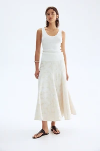 Jacquard-Weave Skirt