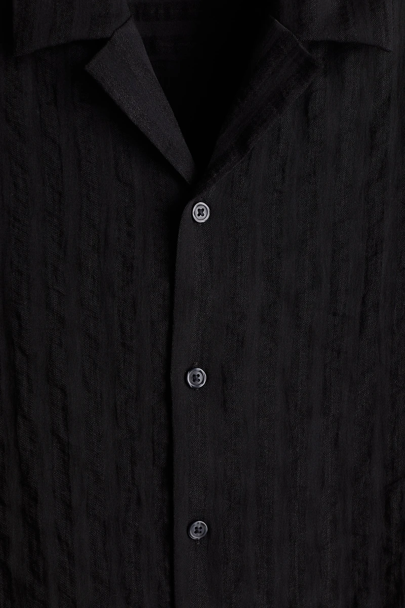 Regular-Fit Jacquard-Weave Resort Shirt