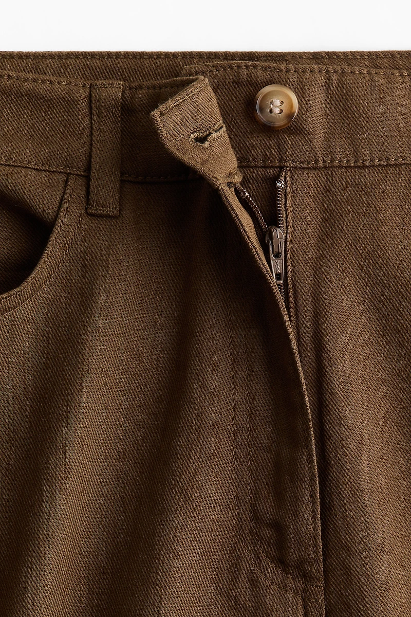 Linen-Blend Pants