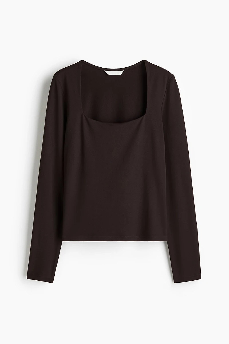 Long-sleeved Jersey Top