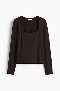 Long-sleeved Jersey Top