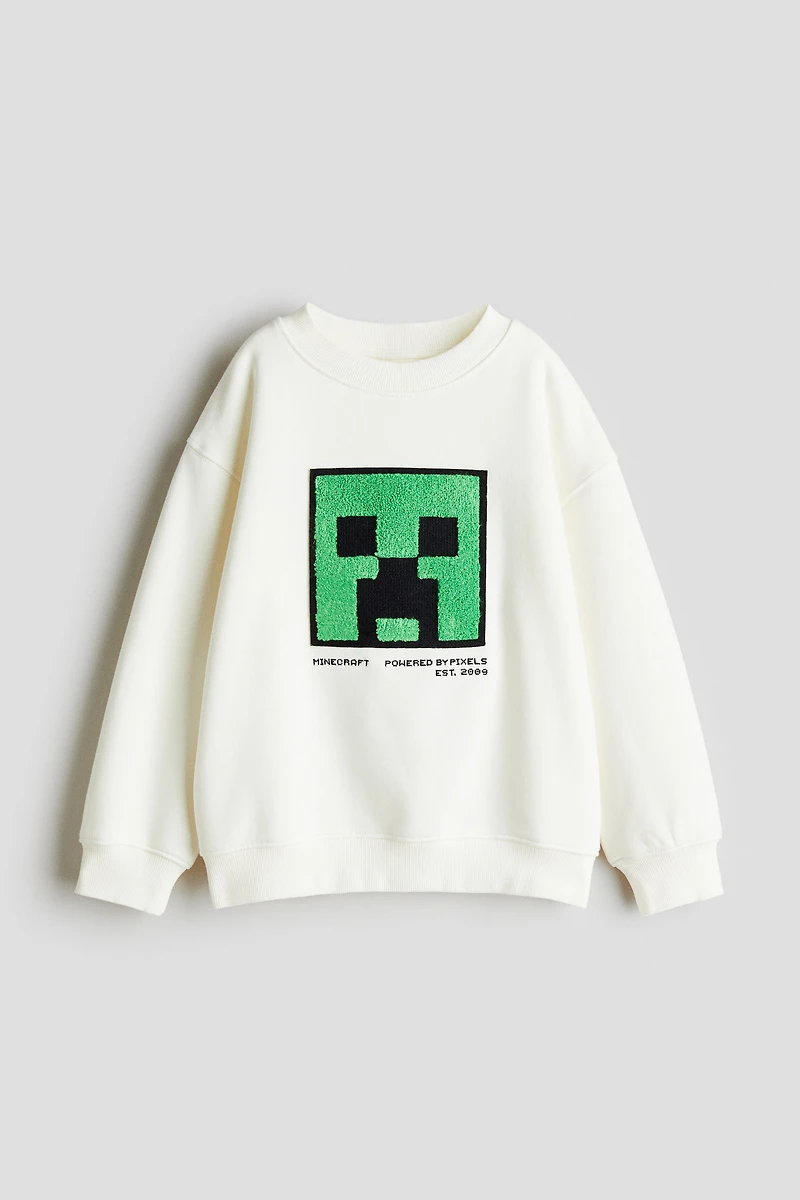 Oversized Printed Sweatshirt