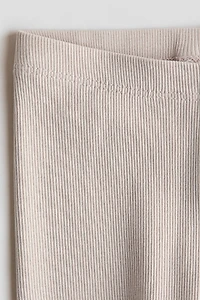 Ribbed Cotton Leggings