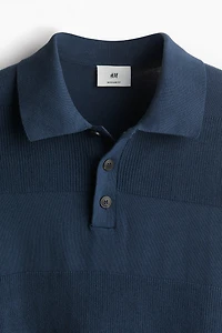 Regular Fit Ribbed Polo Shirt