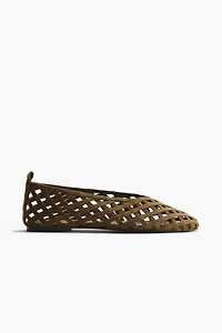 Braided-Look Ballet Flats