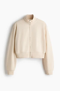Cropped Sweatshirt Jacket