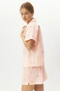 Pajama Shirt and Shorts