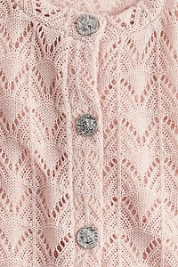 Chandail en tricot pointelle
