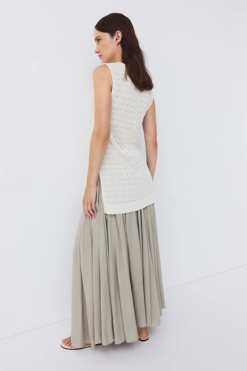 MAMA Pointelle Jersey Top
