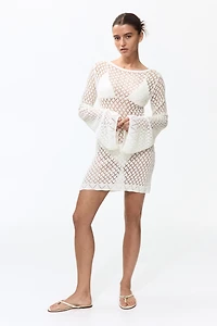 Pointelle-Knit Beach Dress