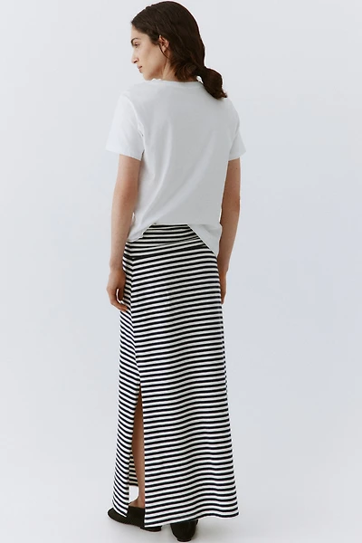 Jupe en coton avec taille repliée