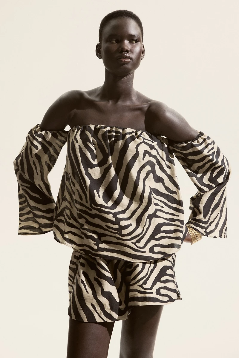 Haut à épaules dénudées