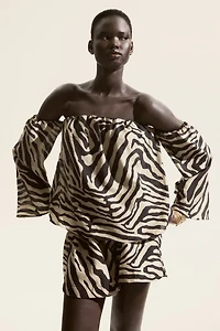 Haut à épaules dénudées