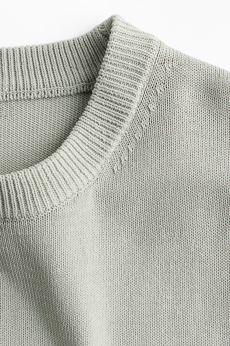 Roll-edge Sweater
