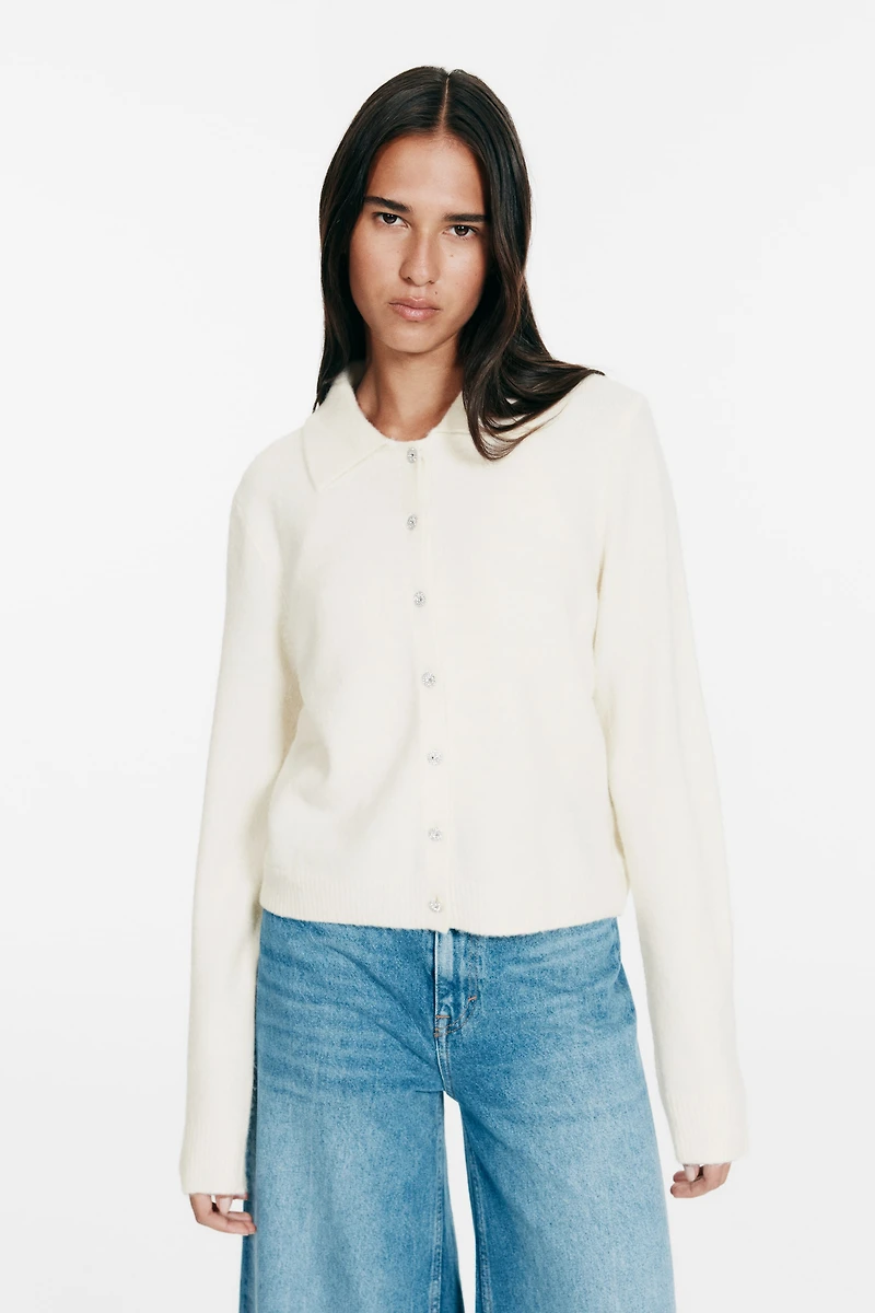 Cardigan with Collar