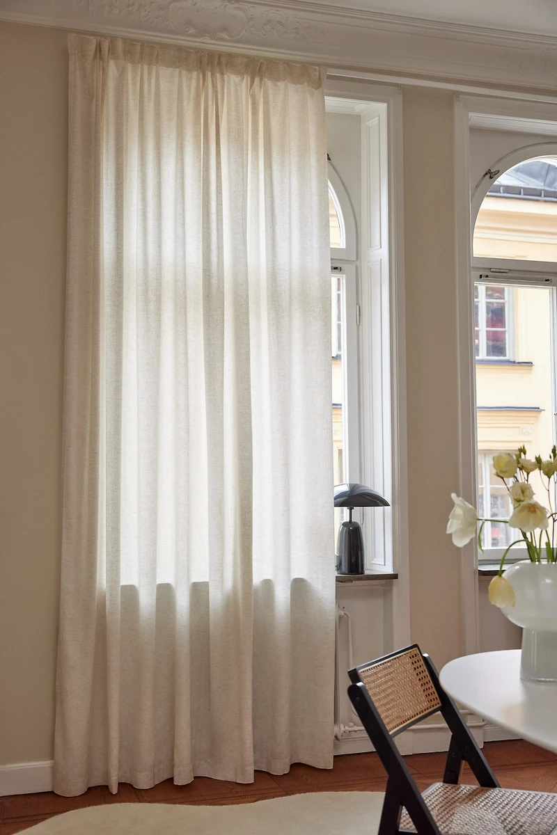 One-pack Long and Wide Lyocell-Blend Curtain Panel