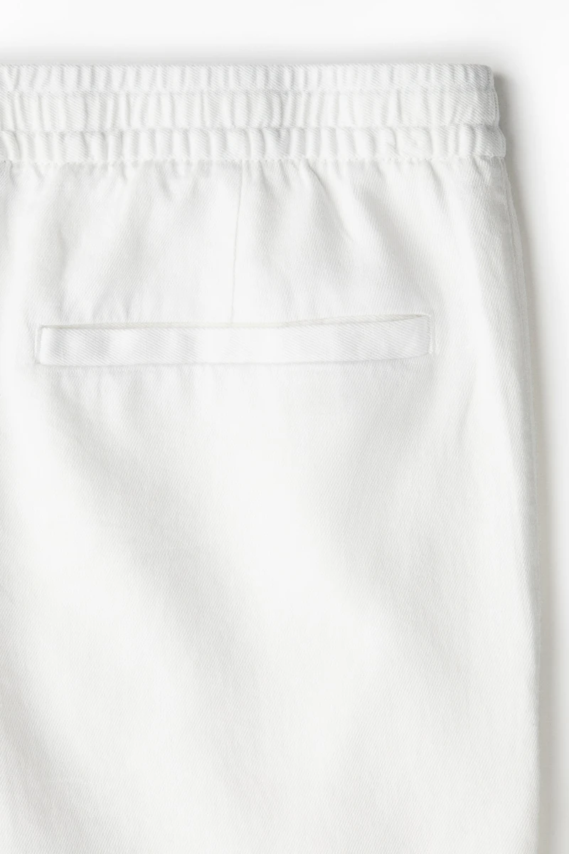 Short décontracté en lin mélangé