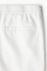 Short décontracté en lin mélangé